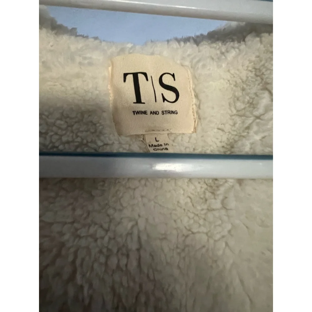 Women's Twine & String Cardigan Size L Tan